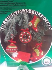 Paragon Needlecraft  Christmas Cheer  Set Of 4 Needlecraft Ornaments Kit 6310