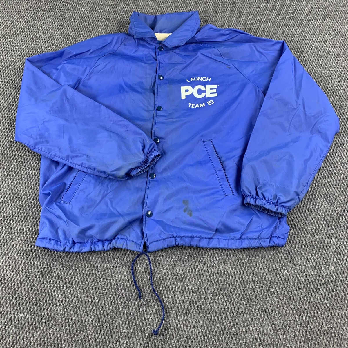 Vintage 80s 90s Champion Blue Lined Bomber Jacket Large