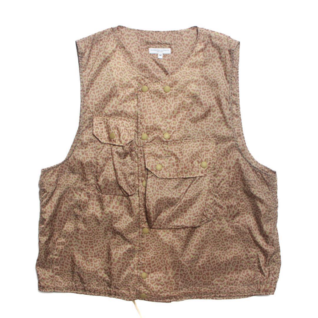 Engineered Garments Leopard Pattern Cover Vest Me… - image 1