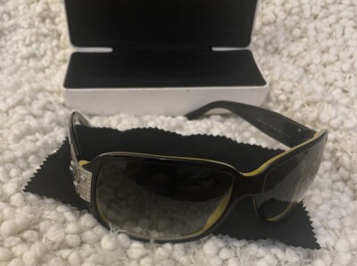 Versace Sunglasses Shield Black Silver Gradient Lenses Mod.4071 Classic