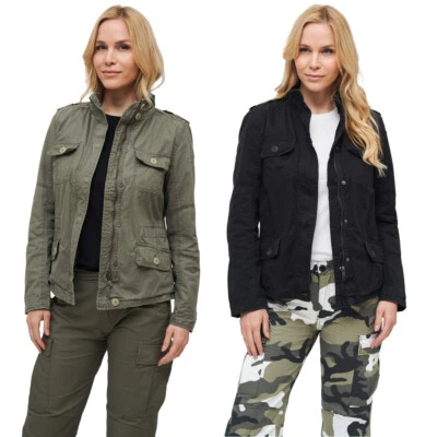 Brandit Ladies Britannia Jacket Jacke Damen-Feldjacke Stehkragen Fronttaschen  - Bild 1 von 2