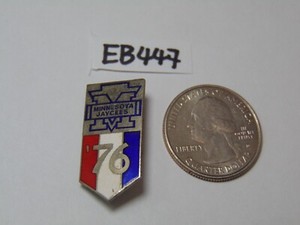 Vintage Jaycees Enameled Lapel Pin 1970's 1976 Minnesota Red White Blue Annual