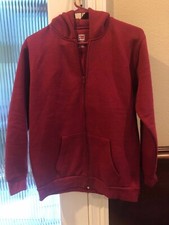 P.I.Sport YouthFull Zip Hoodie Maroon Sz. 14/16