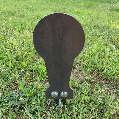 MAGNUM TARGET 3/8AR500 6x12 Auto Reset Classic Popper - Spring Reactive Steel Shooting Target