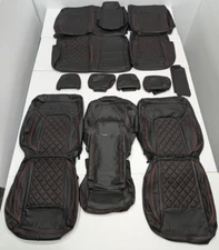 For Ram Crew Cab 1500 Big Horn Laramie TRX 2019-2025 Leather Seat Covers KR339
