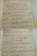Manuscript 1895: leased land in BIEBESHEIM a.Rh., 21 p. with name