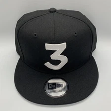 Chance the Rapper '3' Logo 9FIFTY Adjustable Snap-Back New Era Cap - Black