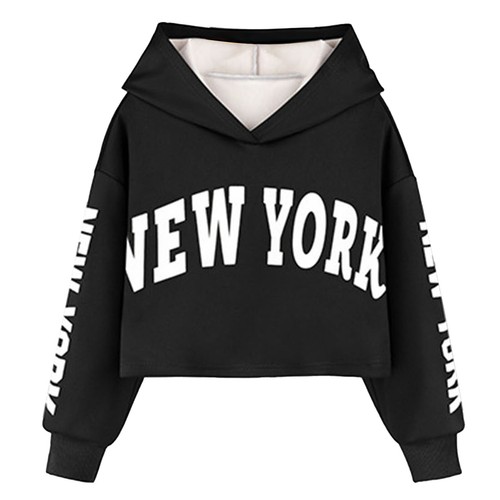 Kids Girls Sweatshirt Warm Pullover Loose Hoodie Workout Shirts Holiday Cute - Picture 23 of 46