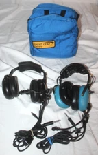 Lot 2 Sigtronics S-AR Aviation Flightcom Headset Aviation Noise Cancellation