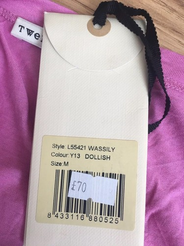 Twenty8twelve Wassily Dollish Pink Viscose Cashmere Belted Top RRP£70 M UK10 NWT - Picture 10 of 11