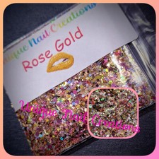 Limited Edition Glitter Mix ROSE GOLD Nail Art/Body Glitter/festival/Slime