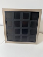Cadre noir inox 32 x 32 pour 15 multi photos 5 x 5 puzzle