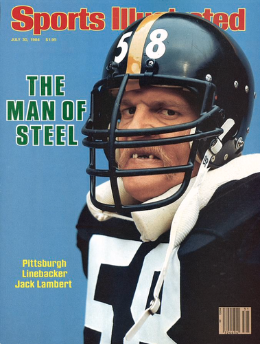 80s VINTAGE PITTSBURGH STEELERS FOOTBALL T-SHIRT SZ S JACK LAMBERT OWNED #58 - Picture 2 of 12