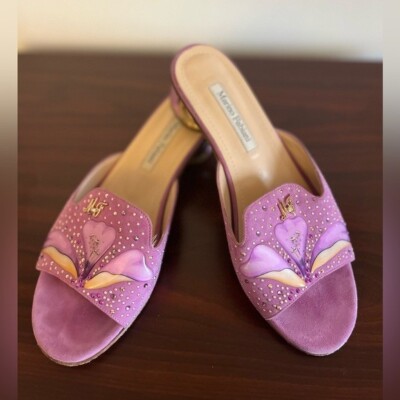 MARINO FABIANI heeled Leather Slippers