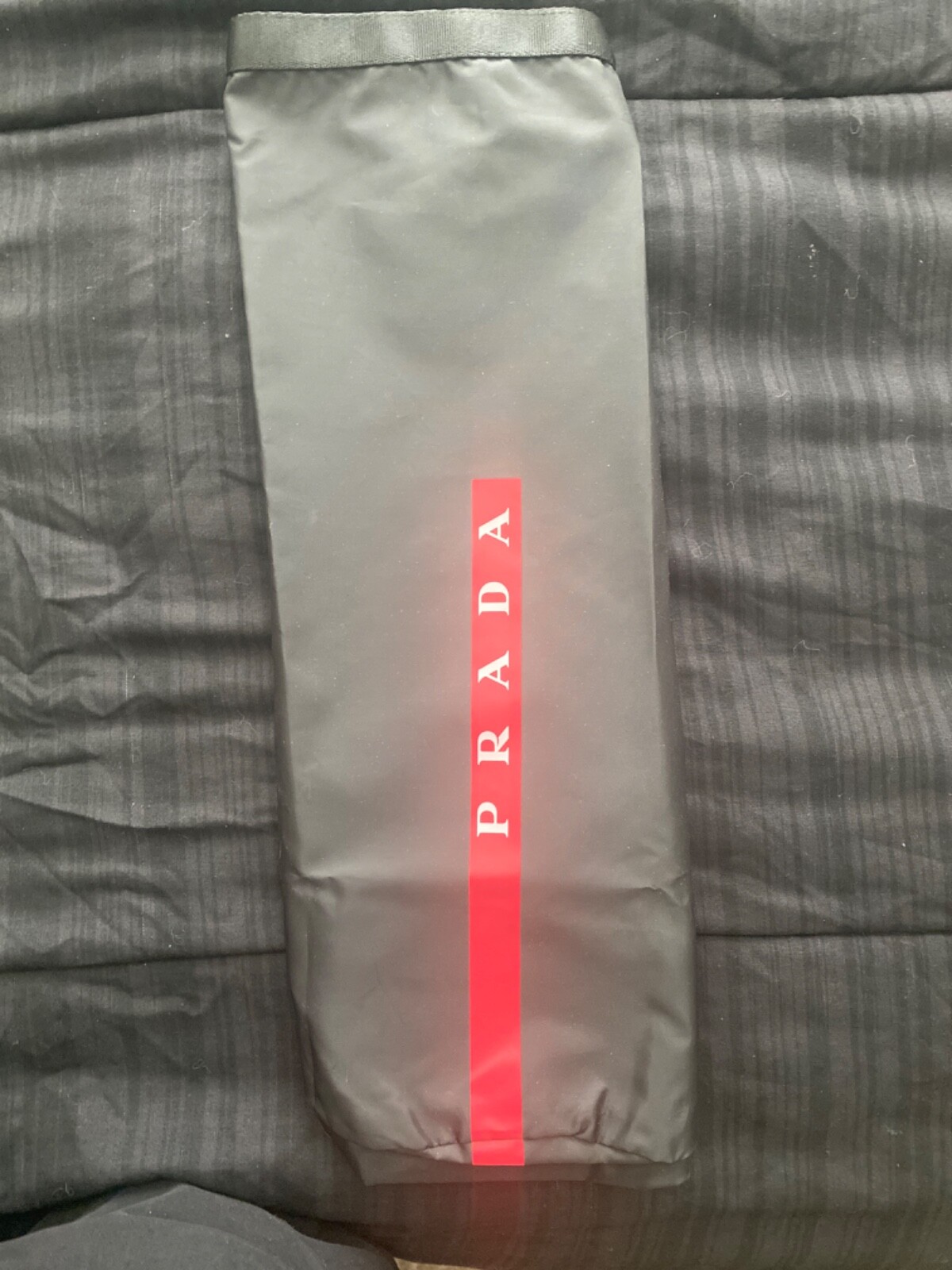 Prada Small Black and Red Sport Bag