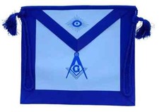 FREEMASON Blue Lodge Master Mason Masonic Square  Compass Tassels APRON