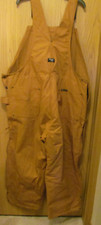 WALLS Work Wear Tan Canvas Bib Coveralls Size XXL Waist 46/48