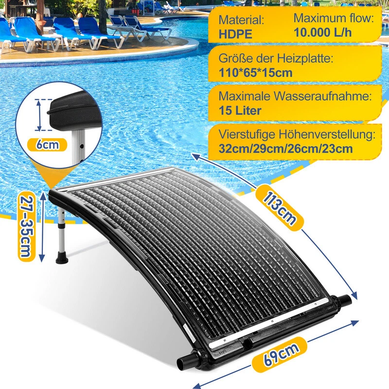 Solarheizung Solarkollektor Poolheizung Pool Solarheizung Pool Solarabsorber - Bild 2 von 4