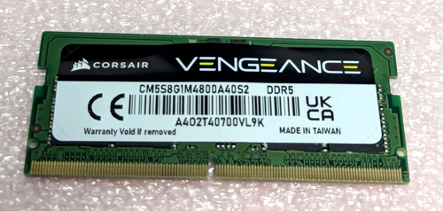 CORSAIR - VENGEANCE DDR5 SODIMM (1x8GB) DRAM LAPTOP MEMORY -BLACK - Picture 2 of 11