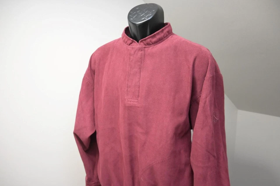 Chaqueta de Golf Zero Restriction Hecha en EE. UU. Rompevientos Pullover Rojo Para Hombres Talla Mediana Foto 3 de 4