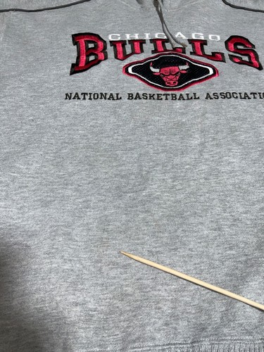 Vintage Chicago Bulls Lee Sweatshirt Hoodie Size Large Gray Nba Eastern 90s - Picture 5 of 9