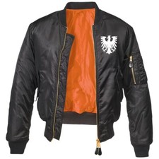 Bomber uomo uomo Francoforte nero bianco taglia S - 7XL giacca aviatore