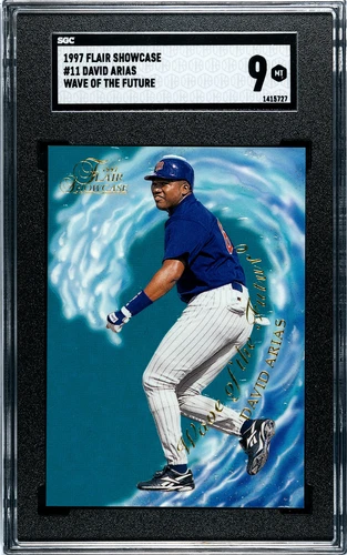 1997 Flair Showcase Wave Of The Future David Ortiz #11 Rookie RC Graded SGC 9