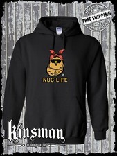 NUG Life Chicken Nugget Gangster Hoodie Sweatshirt Todd Goldman Art Licensed