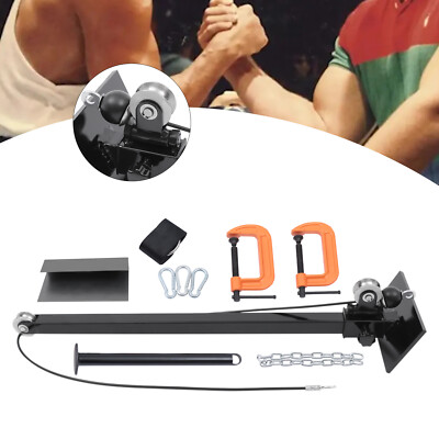 Arm Wrestling Training Cable Pulley System Tricep Rope Fat Handle Home Workout