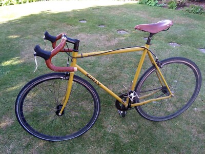 Surly Steamroller 56cm yellow single speed complete bike | eBay UK
