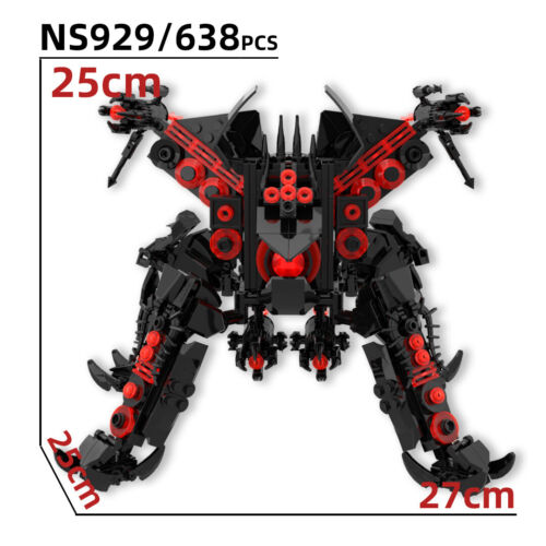 Skibidi Toilet Building Blocks Trio Sound Mecha Spider Model Puzzle Toys Gifts - Picture 5 of 7