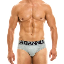 ADANNU Brand Men's Cotton Underwear Pouch Low-rise Briefs 6 Colors