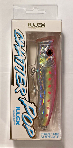 Illex Jackall Chatter Pop 11cm 32g PINK IWASHI Popper Oberfläche Wobbler Tuna GT