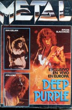 DEEP PURPLE - JUDAS PRIEST - DIO POSTER  1987 Argentina Metal Magazine
