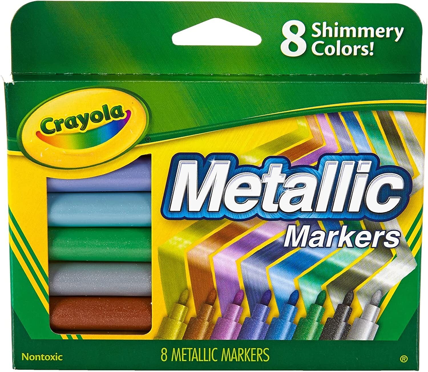 Crayola Metallic Markers, Art Supplies, 8 Count, Colors May 