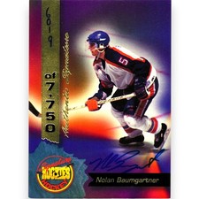 1994-95 SIGNATURE ROOKIES AUTOGRAPH #25 NOLAN BAUMGARTNER /7750 CAPITALS