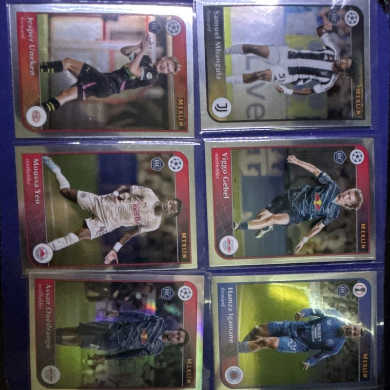 Merlin 2024-25 UEFA Champions League 6-Card rookie Lot