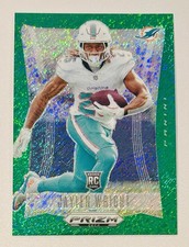 2024 Prizm Deca #201 Jaylen Wright FOTL Green Shimmer RC /12 Dolphins ColorMatch