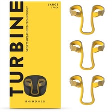 Rhinomed Turbine Nasal Dilator for Athletic Breathing - Large 3pk - Improves ...