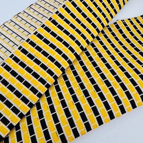 BumbleBee Vintage Japanese Silk Hanhaba Obi Sash Belt Table Runner Wall Decor OD - Picture 2 of 7