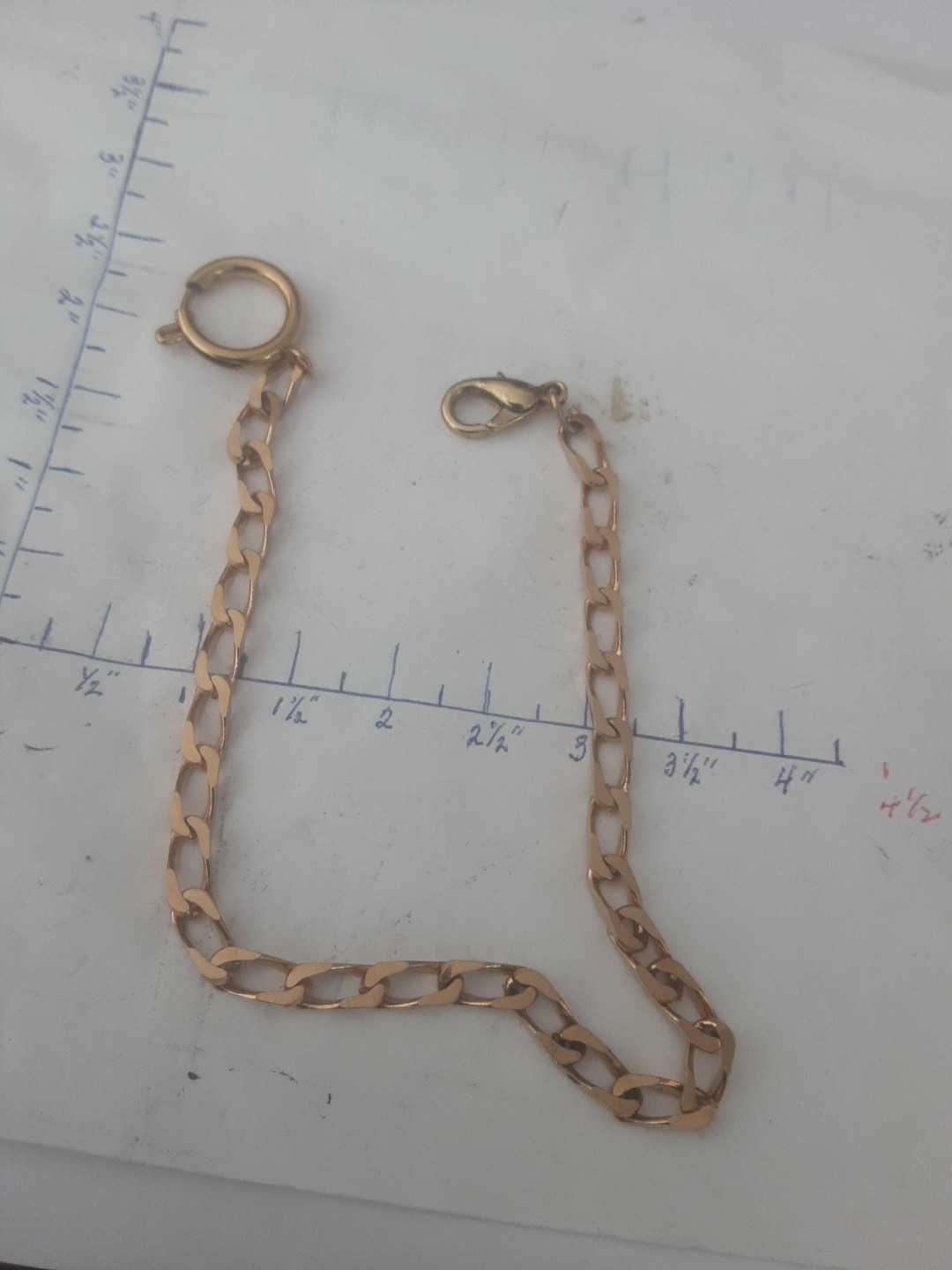 Vintage Gold Filled 11-Inch Pocket Watch Chain