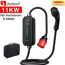 Caricabatteria 11KW EV Tipo 2 Corrente Regolabile EV Cavo di Ricarica 6-16A 6M Trifase