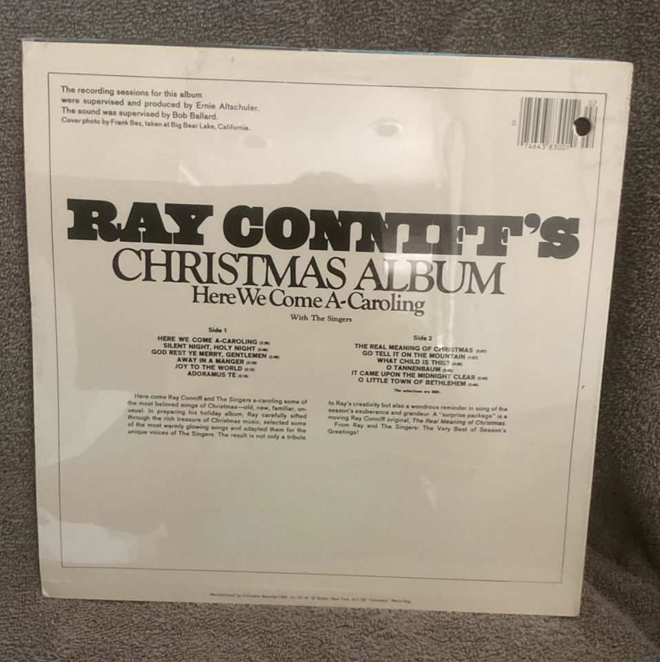Ray Conniff’s Christmas Album - Here We Come A-Caroling Vinyl LP 3C 38300 Sealed - Image 2 of 3