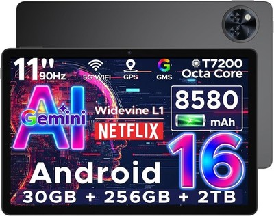 DOOGEE U11 Pro 2025 Newest Android 16 Tablet 11 Inch, Gemini AI