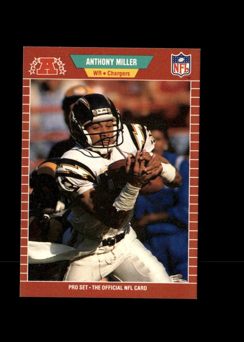 Anthony Miller 1989 Pro Set Football Card #363a San Diego Chargers