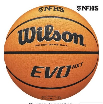 Wilson EVO NXT Indoor Game Basketball Size 7 29.5'' Composite Leather NFHS