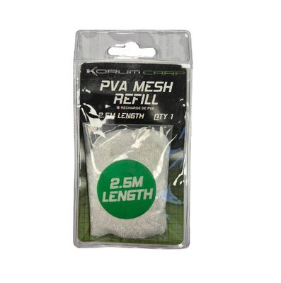 Korum PVA Mesh Refill 2,50m Karpfenangeln Specimen Schleie Karpfen Partikel