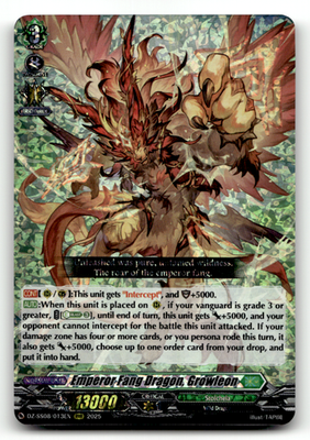 #ad #ad Cardfight Vanguard Emperor Fang Dragon Growleon RRR Triple Rare Foil $1.99