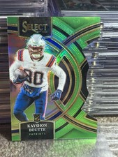 Panini Select Neon Green Prizm Die-Cut Rookie #116 Kayshon Boutte /499 Patriots