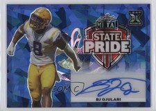 2023 Leaf Metal State Pride Blue Crystals 5/6 BJ Ojulari #SP-BJO Auto 10k8